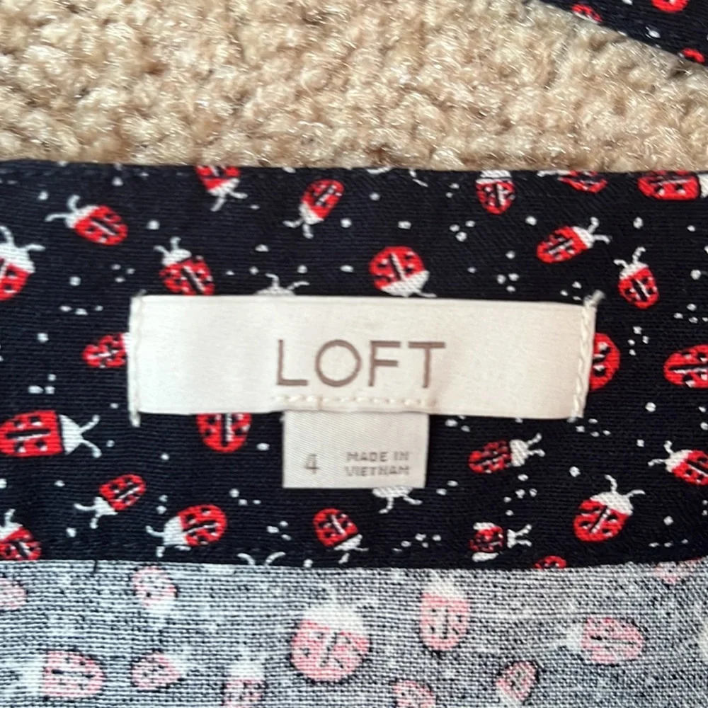 LOFT Ladybug Ruffle Wrap Skirt - Picture 5 of 9